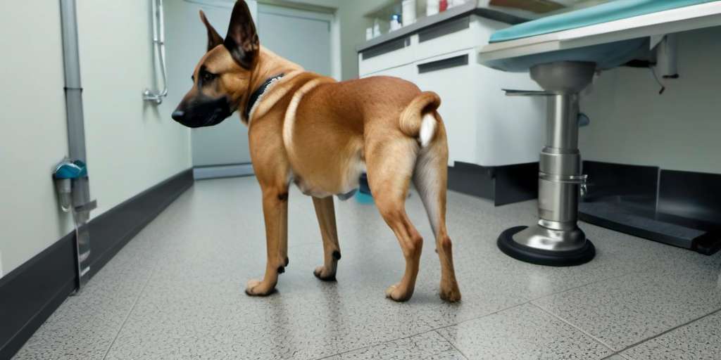 perro macho mayor con posible infección de orina — signos de molestia al orinar en perro senior