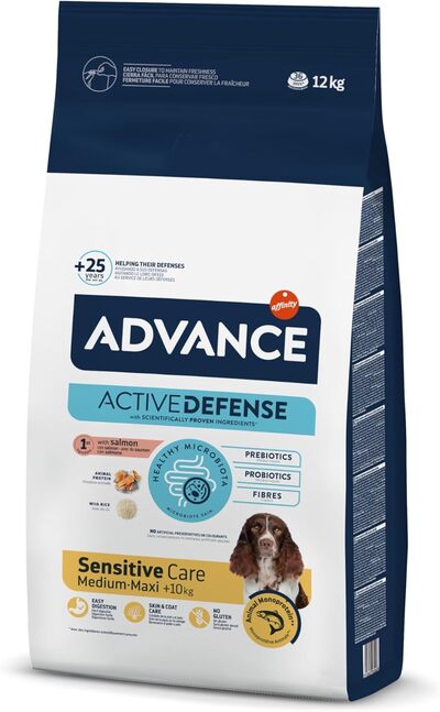 Advance Sensitive Adult pienso digestivo perros estómago sensible heces blandas